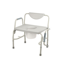 Bariatric Drop Arm Bedside Commode Chair - 11135-1
