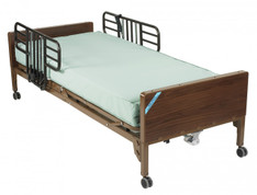 Delta Ultra Light Semi Electric Bed with Half Rails and Innerspring Mattress - 15030bv-pkg-1