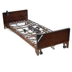 Delta Ultra Light Full Electric Low Bed with Full Rails - 15235bv-fr