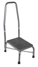 Footstool with Non Skid Rubber Platform and Handrail - 13031-1sv