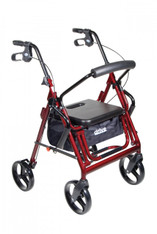 Duet Burgundy Transport Wheelchair Rollator Walker - 795bu