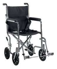 Go Cart Light Weight Steel Transport Wheelchair with Swing Away Footrest - tr19