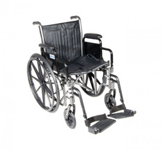 Silver Sport 2 Wheelchair with Detachable Desk Arms and Swing Away Footrest - ssp216dda-sf