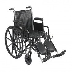 Silver Sport 2 Wheelchair with Detachable Desk Arms and Elevating Leg Rest - ssp218dda-elr
