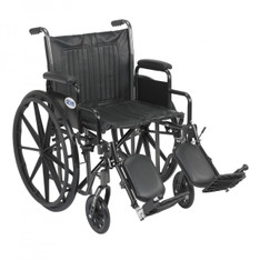 Silver Sport 2 Wheelchair with Detachable Desk Arms and Elevating Leg Rest - ssp220dda-elr
