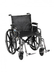 Sentra Extra Heavy Duty Wheelchair with Detachable Desk Arms and Swing Away Footrest - std20dda-sf