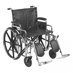 Sentra Extra Heavy Duty Wheelchair with Detachable Desk Arms and Elevating Leg Rest - std22dda-elr
