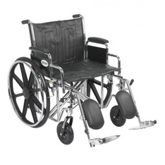 Sentra EC Heavy Duty Wheelchair with Detachable Desk Arms and Elevating Leg Rest - std22ecdda-elr