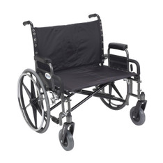 Sentra Heavy Duty Wheelchair with Detachable Desk Arms - std30dda
