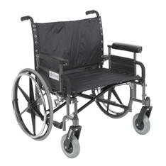 Sentra Heavy Duty Wheelchair with Detachable Full Arms - std30dfa