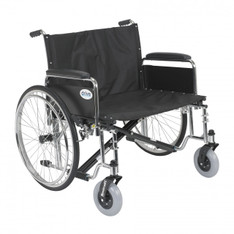 Sentra EC Heavy Duty Extra Wide Wheelchair with Detachable Full Arms - std28ecdfa