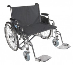 Sentra EC Heavy Duty Extra Wide Wheelchair with Detachable Desk Arms - std30ecdda