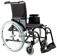 Cougar Ultra Lightweight Rehab Wheelchair with Detachable Adjustable Desk Arms and Swing Away Footrest - ak516ada-asf