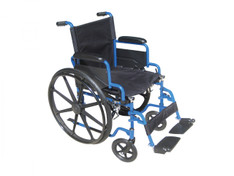 Blue Streak Wheelchair with Flip Back Desk Arms and Swing Away Footrest - bls18fbd-sf