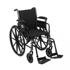 Cruiser III Light Weight Wheelchair with Flip Back Removable Adjustable Desk Arms and Swing Away Footrest - k318adda-sf