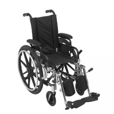 Viper Wheelchair with Flip Back Removable Desk Arms and Elevating Leg Rest - l412dda-elr