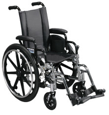 Viper Wheelchair with Flip Back Removable Desk Arms and Swing Away Footrest - l412dda-sf