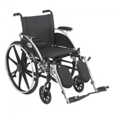 Viper Wheelchair with Flip Back Removable Desk Arms and Elevating Leg Rest - l418dda-elr
