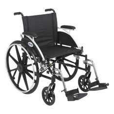 Viper Wheelchair with Flip Back Removable Desk Arms and Swing Away Footrest - l420dda-sf