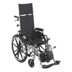 Viper Plus Light Weight Reclining Wheelchair with Elevating Leg rest and Flip Back Detachable Desk Arms - pl412rbdda