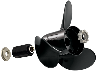 40 - 150 HP 4.25 inch gearcase aluminum propeller