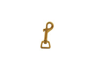 Brass Small Bolt Snap with Square Eye