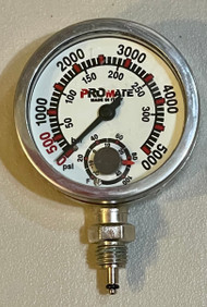 Used - 2.5" Brass Pressure Gauge - Like New
