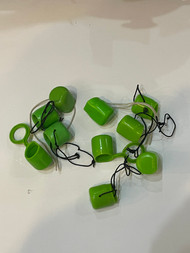 Used - Tank Valve Dust Caps - Green - 10 Total