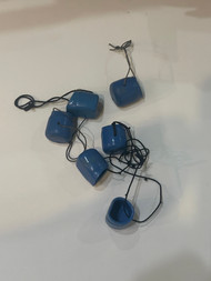 Used - Tank Valve Dust Caps - Blue - 6 Total