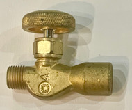 Used - Brass Needle Valve 1/4" NPT Female to Male - Not Oxygen Clean