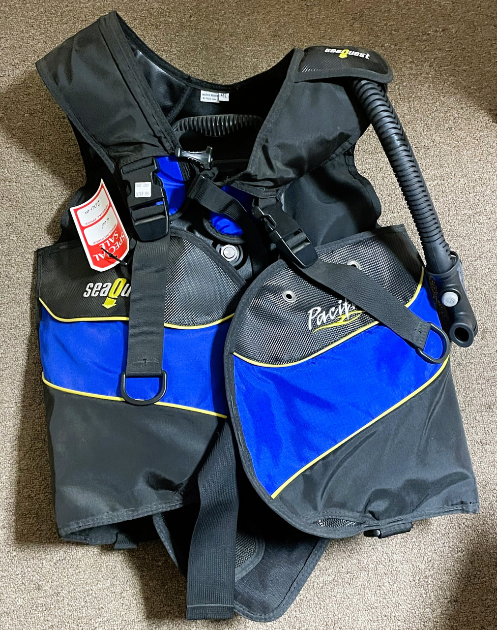 SeaQuest Pro I3 BCD サイズM アクアラング アクアラングプロQD 