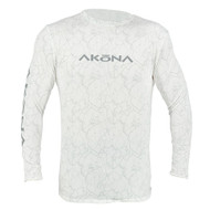 Akona - Unisex Mesh Sun Shirt - Long Sleeve - White