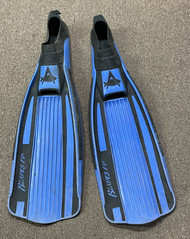 Used - US Divers Blades Full Foot Fins - 8/9 - Blue