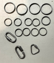 Used - S/S Split Rings and Quick Links