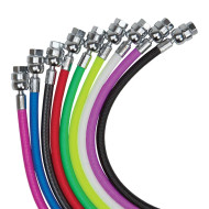 28" Miflex DUAL SWIVEL LP Hoses - Choice Colors