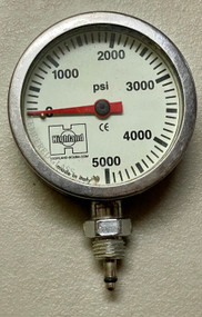 Used - Highland Brass 2.5" Brass Pressure Gauge