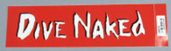 Dive Naked Sticker