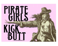 Pirate Girls Kick Butt Magnet