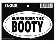 Surrender The Booty Oval Sticker