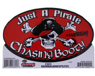 Just a Pirate Chasing Booty Oval Sticker