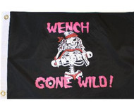 Wench Gone Wild Pirate Flag - 12" x 18"