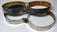 Used Stainless Steel Tank Bands - 8" Need Scrubbing