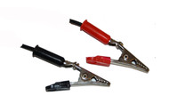 Two Alligator Electric Clips - 1 Red/1 Black