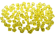 Yellow Acrylic Crystal Ice Rocks - 1" Centerpiece Vase Filler Wedding Table Scatter & Crafts - 7.5 lbs (20 Cups, 1500 Pcs)
