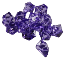 Purple Acrylic Crystal Ice Rocks - 1" Centerpiece Vase Filler Wedding Table Scatter & Crafts - 7.5 lbs (20 Cups, 1500 Pcs)