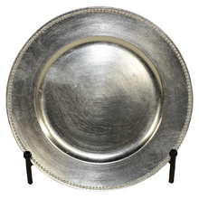 Case of 36 Silver Round Charger Plates, 13"