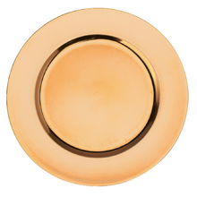 Case of 24 Flat Edge Plastic Charger Plate 13" - Gold