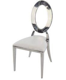 Stainless Steel Ava Dining Chair - Silver