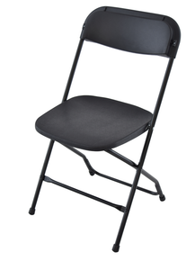 TitanPRO™ Plastic Folding Chair-Black