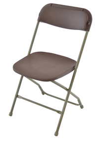 TitanPRO™ Plastic Folding Chair-Brown